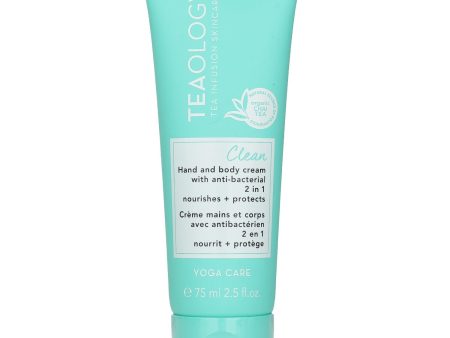 Teaology Yoga Care Clean 2 in 1 Anti Bacterial Hand & Body Cream  75ml 2.5oz Supply