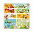 Tooky Toy Co Alphabet & Farm Maze  30x30x4cm Online Hot Sale