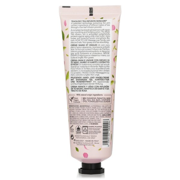 Teaology Black Rose Tea Hand & Nail Cream  75ml 2.5oz For Cheap