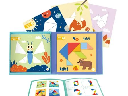 Tooky Toy Co Magnetic Tangram Play  22x22x3cm Hot on Sale