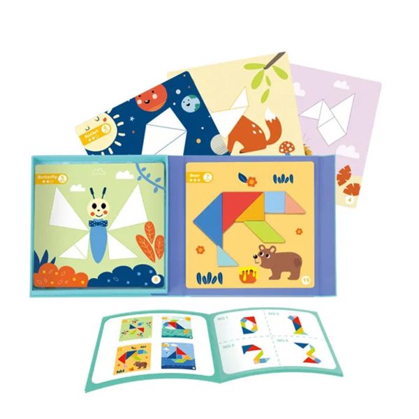 Tooky Toy Co Magnetic Tangram Play  22x22x3cm Hot on Sale