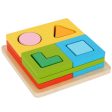 Tooky Toy Co Muti-shape Sorter  14x14x5cm Cheap