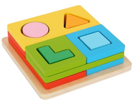 Tooky Toy Co Muti-shape Sorter  14x14x5cm Cheap