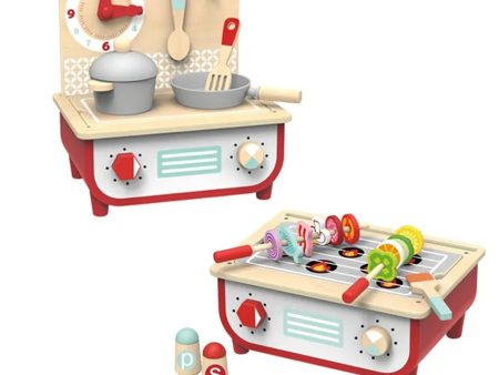 Tooky Toy Co Kitchen Set & BBQ  30x20x30cm Sale