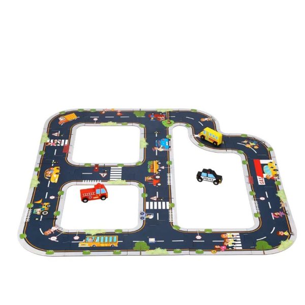 Tooky Toy Co City Road Puzzle  22x22x7cm For Cheap