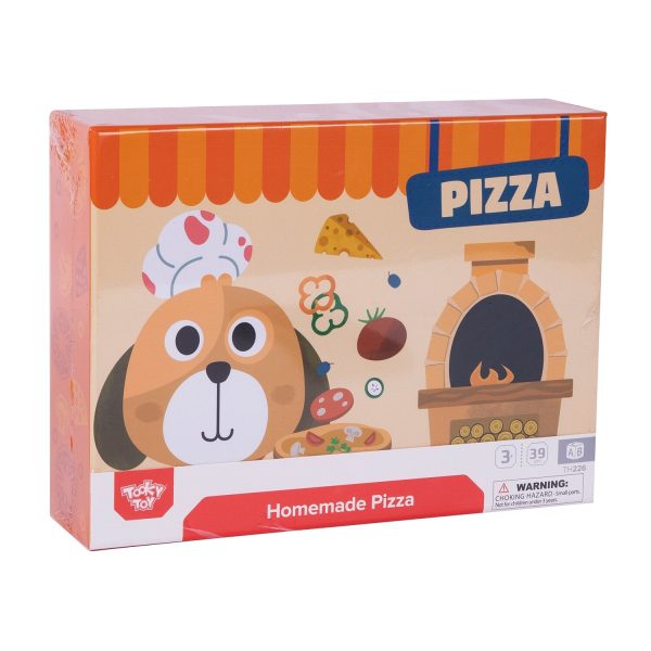 Tooky Toy Co Homemade Pizza  29x22x7cm Online Sale