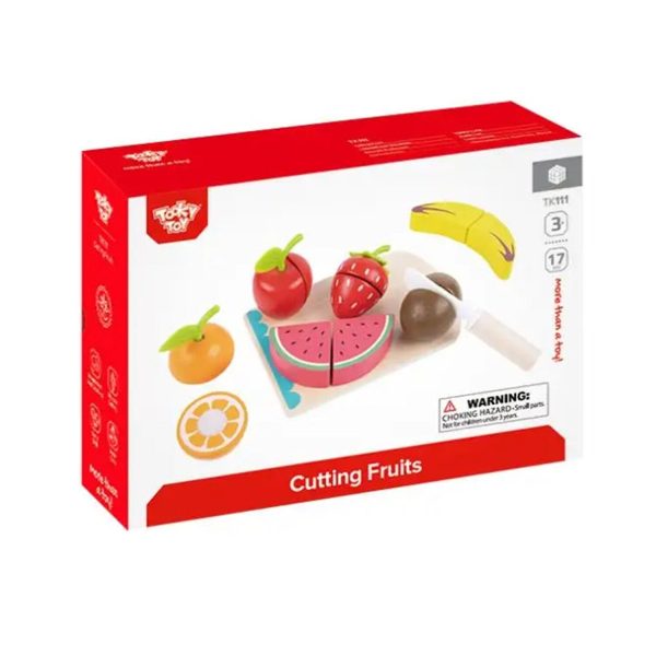 Tooky Toy Co Cutting Fruits  40x35x5cm on Sale