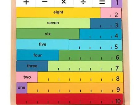 Tooky Toy Co Counting Game Board  22x22x3cm Discount