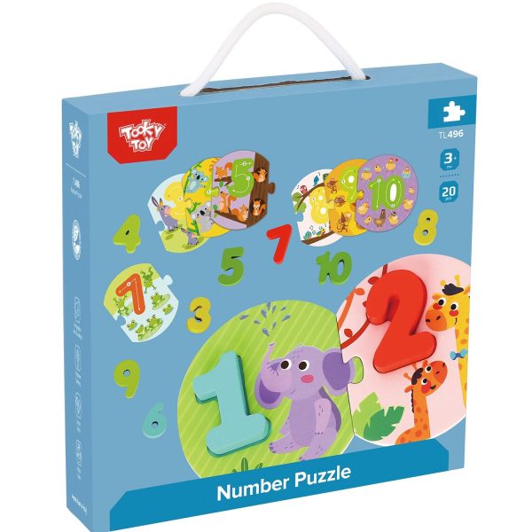 Tooky Toy Co Number Puzzle  100x10x2cm Fashion