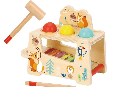 Tooky Toy Co Pound &Tap Bench  22x13x21cm Cheap