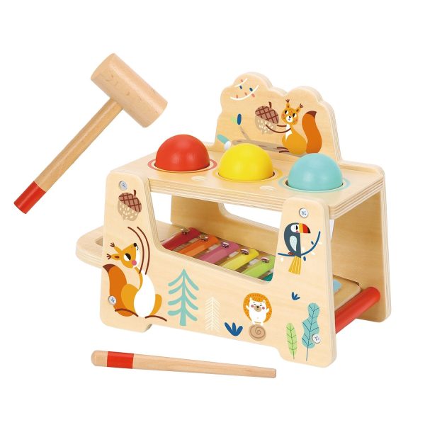 Tooky Toy Co Pound &Tap Bench  22x13x21cm Cheap