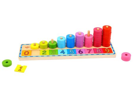 Tooky Toy Co Counting Stacker  43x11x12cm For Cheap