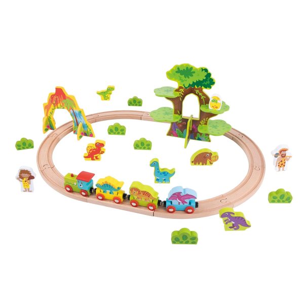 Tooky Toy Co Dinosaur Train Set-Medium  65x50x22cm For Sale