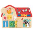 Tooky Toy Co Busy Board  40x30x7cm Online Sale