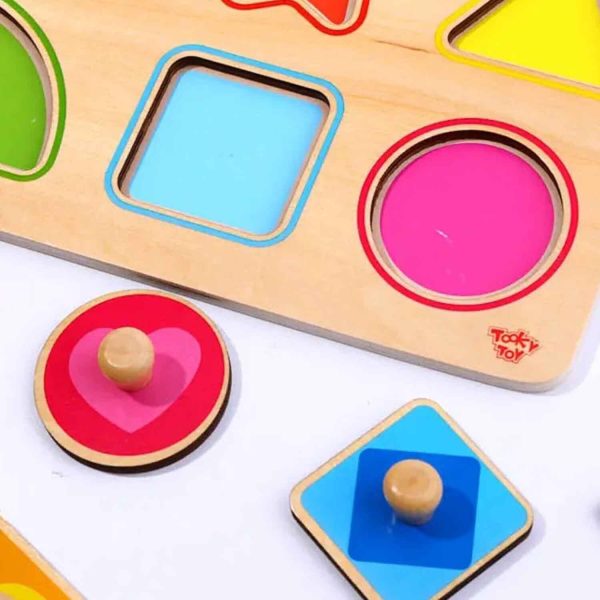 Tooky Toy Co Shape Puzzle  30x23x2cm For Sale