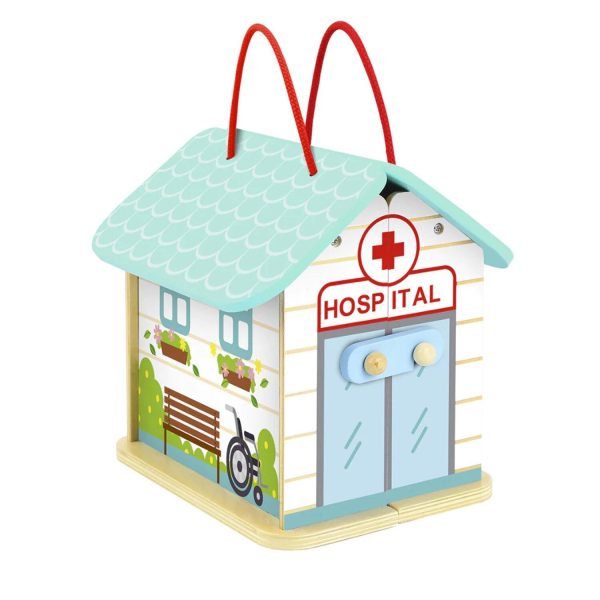 Tooky Toy Co HOSPITAL  21x18x19cm Online Hot Sale