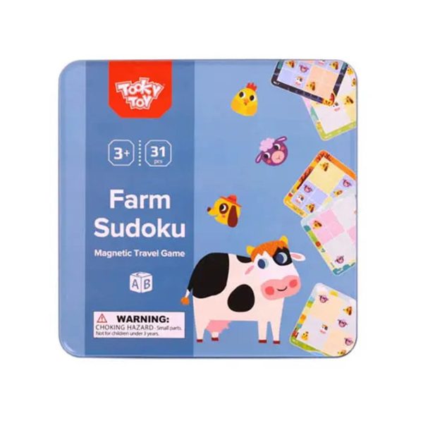 Tooky Toy Co Farm Sudoku  18x18x2cm For Cheap