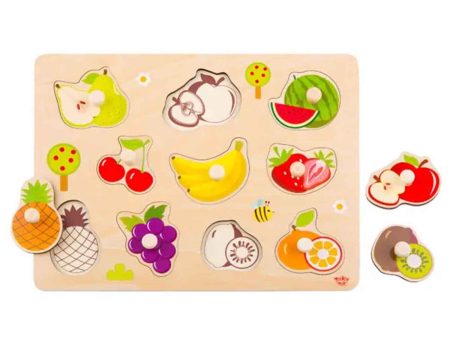 Tooky Toy Co Fruit Puzzle  30x23x2cm Hot on Sale