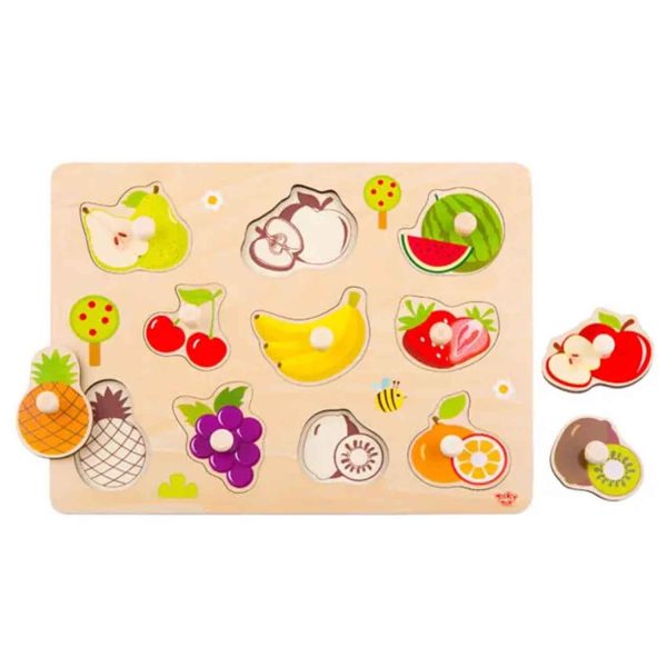 Tooky Toy Co Fruit Puzzle  30x23x2cm Hot on Sale