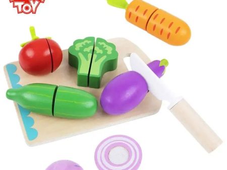 Tooky Toy Co Cutting Vegetables  23x16x6cm For Discount