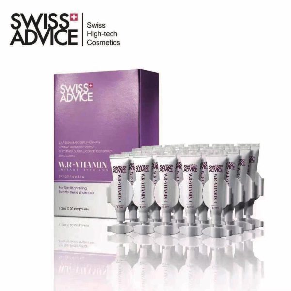 Swiss Advice Swiss Advice - W.R. ? Vitamin C Instant Infusion Serum  (Whitening, Exfolianes, Brightening) (e2ml 1 stick, 1 box 20 sticks) SA008  Fixed Size Fashion