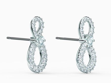 Swarovski Swarovski Infinity drop earrings 5518880  - Infinity, White, Rhodium plated  White Supply