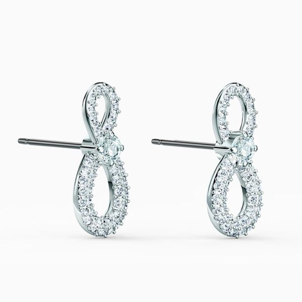 Swarovski Swarovski Infinity drop earrings 5518880  - Infinity, White, Rhodium plated  White Supply