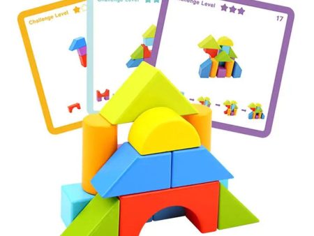 Tooky Toy Co Block Game  22x22x6cm Discount