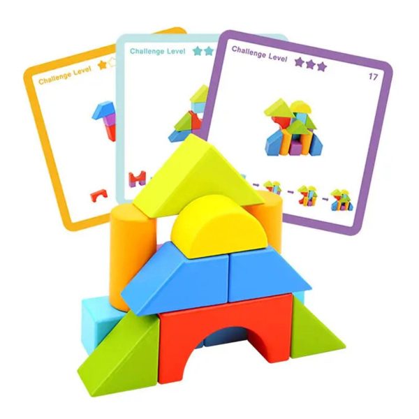 Tooky Toy Co Block Game  22x22x6cm Discount