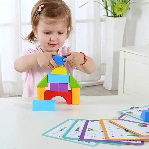 Tooky Toy Co Block Game  22x22x6cm Discount