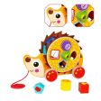 Tooky Toy Co Pull Along - Hedgehog  28x12x21cm on Sale