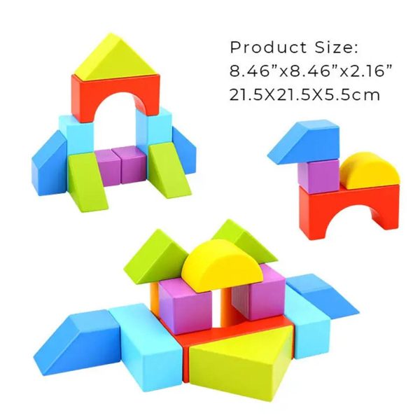 Tooky Toy Co Block Game  22x22x6cm Discount