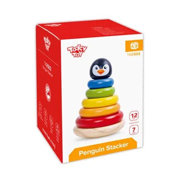 Tooky Toy Co Penguin Tower  12x12x18cm Online