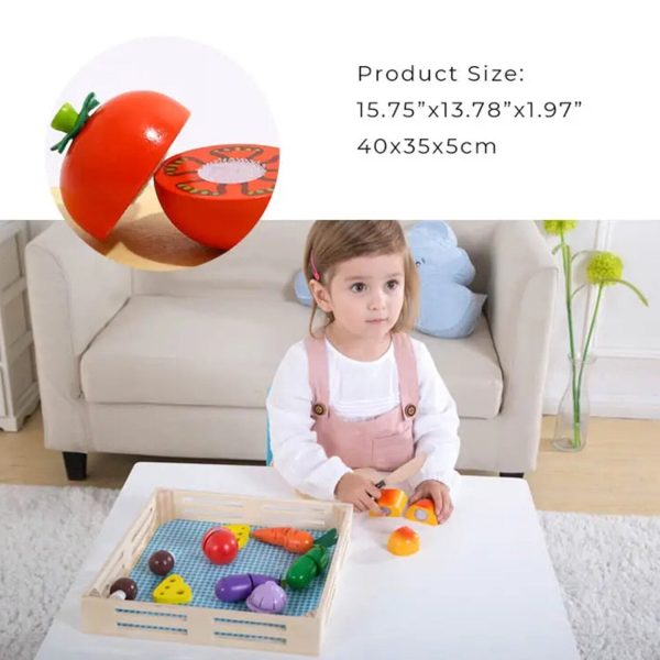 Tooky Toy Co Cutting Vegetables  40x35x5cm Online Hot Sale