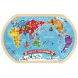 Tooky Toy Co World Map Puzzle  45x30x1cm Online now