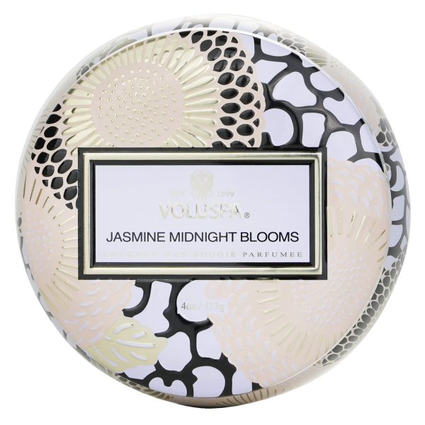 Voluspa Mini Tin Candle - Jasmine Midnight Blooms  113g 4oz Cheap