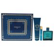 Versace Versace Eros by Versace for Men - 3 Pc Gift Set 3.4oz EDT Spray, 0.3oz EDT Spray, 5.0oz Invigorating Shower Gel Cheap