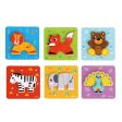 Tooky Toy Co 6 In Mini Animal Puzzle  17x17x2cm Supply