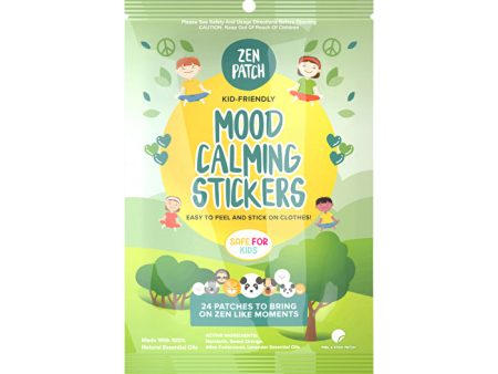 The Natural Patch Co . ZenPatch Organic Mood Calming Stickers x 24 Pack For Sale