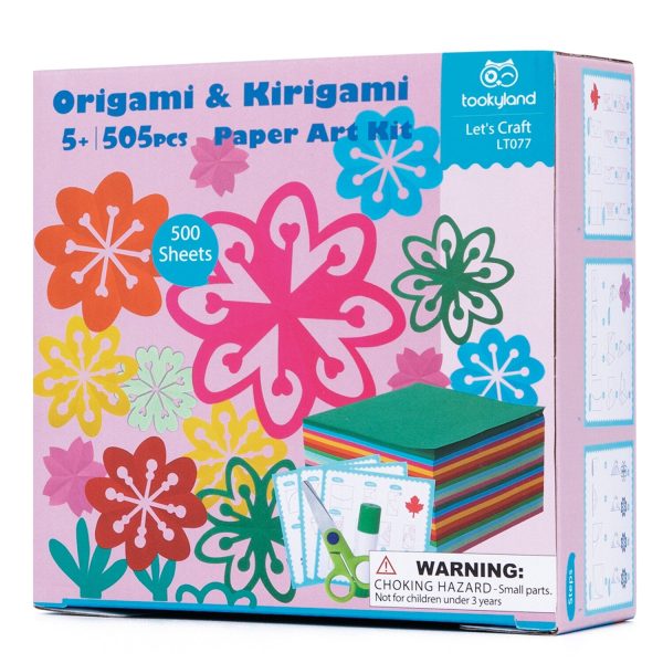 Tookyland Origami & Kirigami Paper Art Kit - Flowers  17x17x8cm Discount