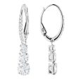 Swarovski Attract Trilogy hoop earrings 5416155 - Round cut, White, Rhodium plated  White Online Hot Sale