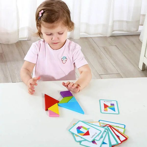 Tooky Toy Co Tangram Play  20x19x4cm Cheap