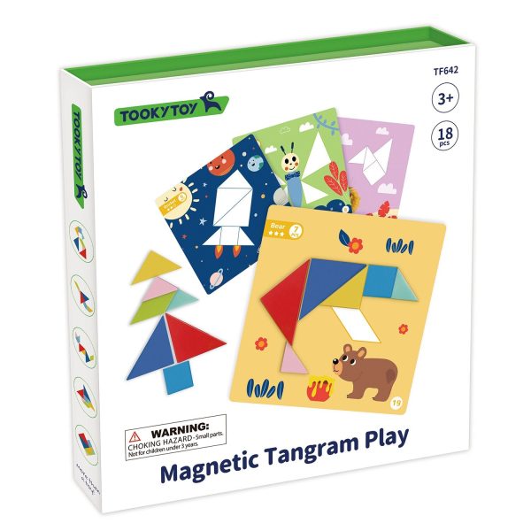 Tooky Toy Co Magnetic Tangram Play  22x22x3cm Hot on Sale