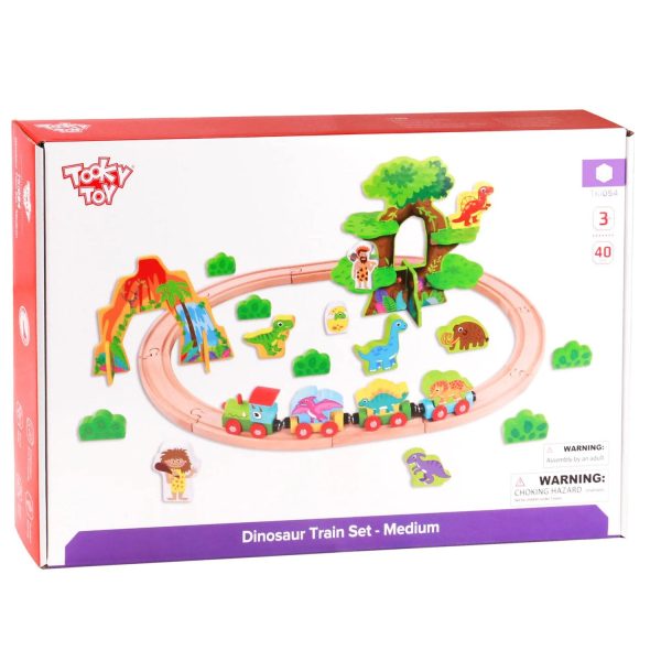 Tooky Toy Co Dinosaur Train Set-Medium  65x50x22cm For Sale