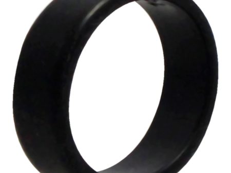 ROQ Silicone Wedding 2Layer Beveled 8mm Ring - Black by ROQ for Men - 16 mm Ring Fashion