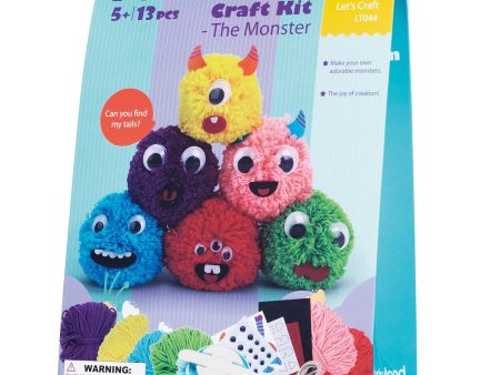 Tookyland  Pom - Pom Craft Kit - The Monster   26x7x20cm Online Sale