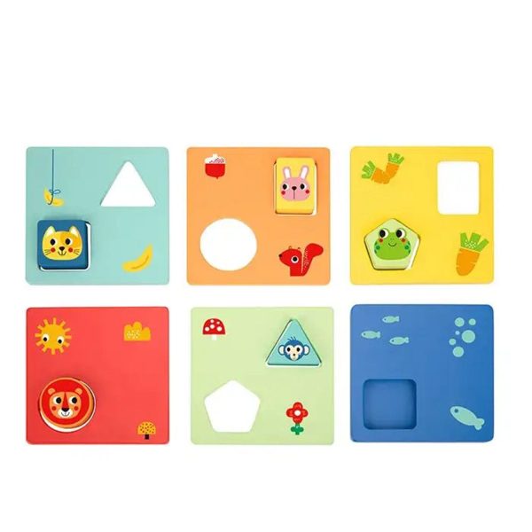 Tooky Toy Co Logic Game-Shapes  13x13x5cm For Discount