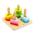 Tooky Toy Co Geometric Block Sorter  18x18x12cm For Cheap