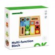 Tooky Toy Co Multifunction Blocks with Texture and Sound  19x5x19cm on Sale