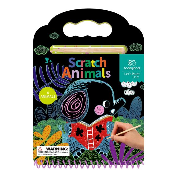 Tookyland Scratch Book- Animal  25x17x2cm Cheap